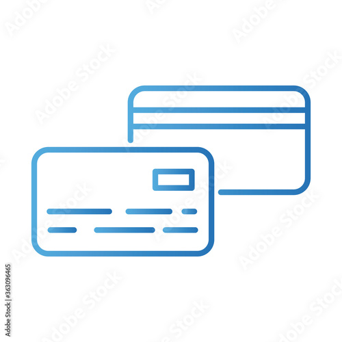 credit card payment online gradient style icon