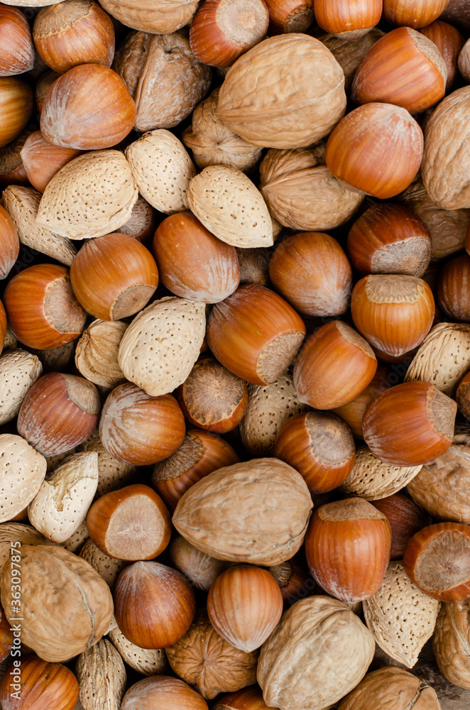 Background of nuts Background of nuts