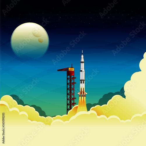rocket space launch