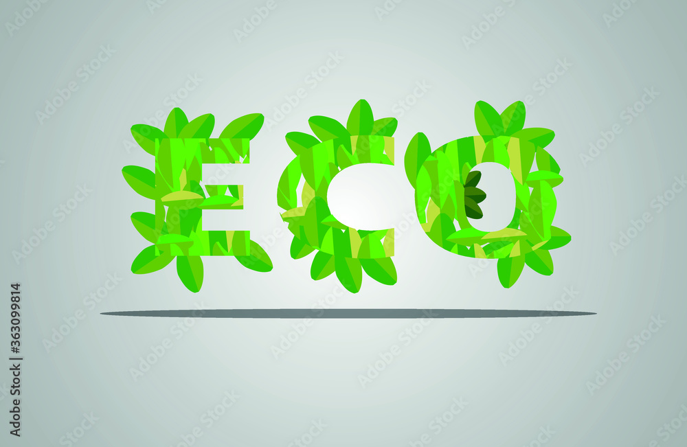ecology typography vector, perfect for ads etc. if you want you can edit it ecology typography vector, perfect for ads etc. if you want you can edit it