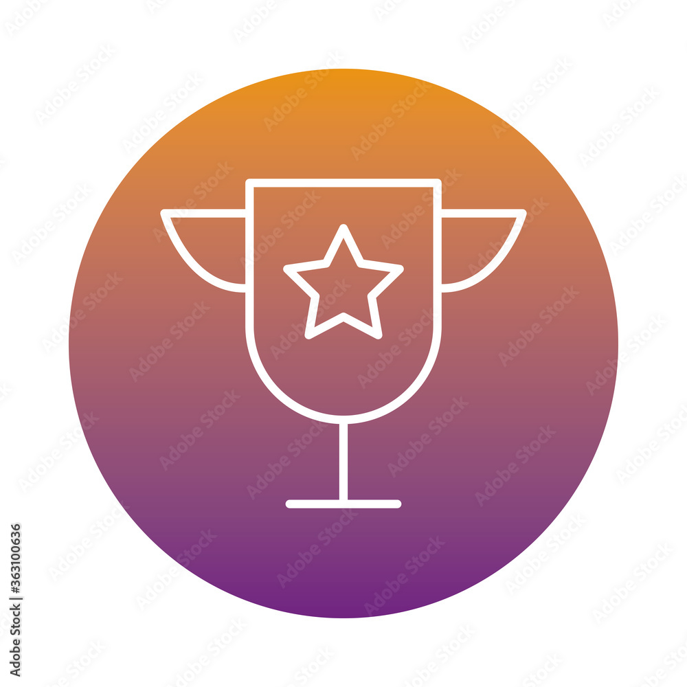 trophy cup award block style icon trophy cup award block style icon