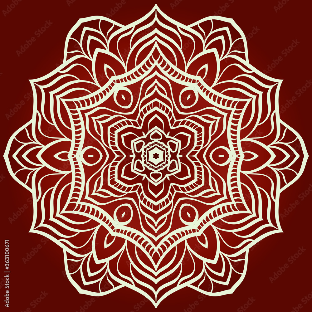 Decorative mandala flower ornament. pattern. vector. Tribal Ethnic Arabic, Indian, motif. for fashion design, wallpaper, invitation Decorative mandala flower ornament. pattern. vector. Tribal Ethnic Arabic, Indian, motif. for fashion design, wallpaper, invitation
