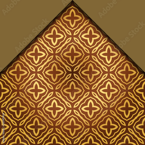 Abstract Vector Pattern With Abstract Geometric retro Style. Repeating Sample Figure And Line. For Modern Interiors Design, Wallpaper, Textile Industry.