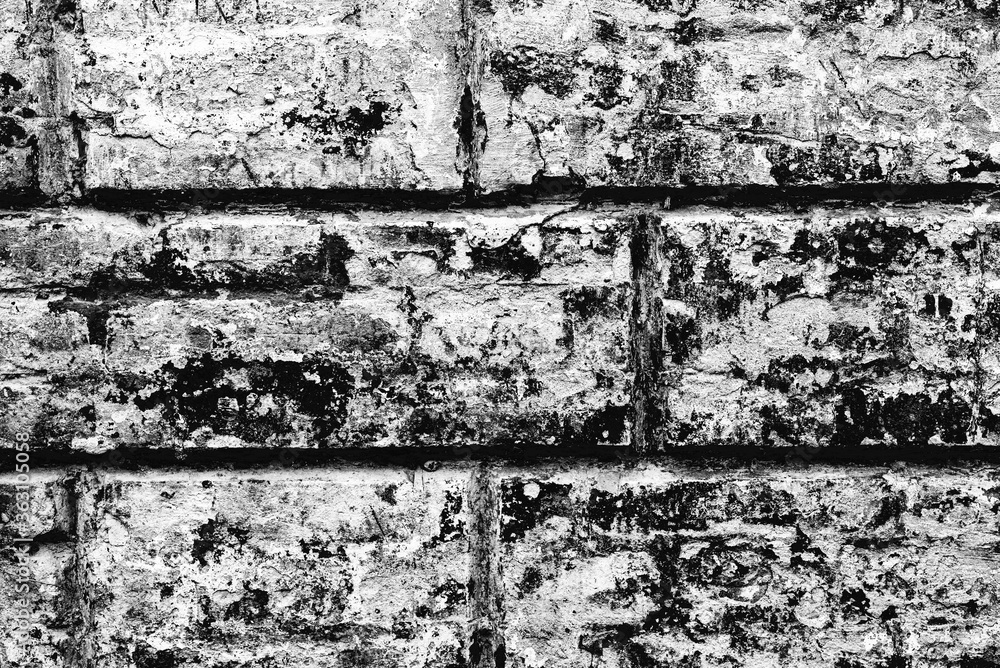 Abstract old white brick wall textured background Abstract old white brick wall textured background