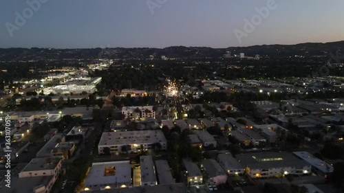 4th Of July Fireworks Aerial photo