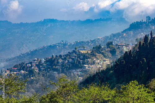 Kangchenjunga mountain range. view from Tiger Hill  Darjeeling  west bengal  India.