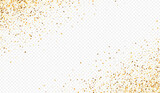 Gold Circle Effect Transparent Background. Paper 