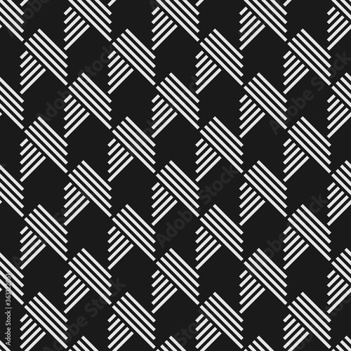 Seamless abstract striped patterns with elements of herringbone