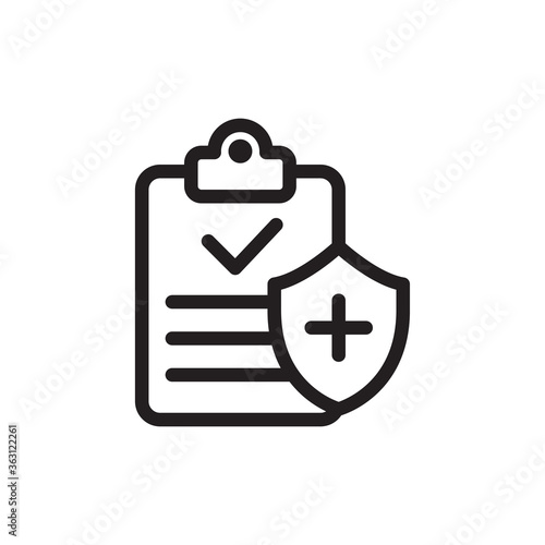 medical report icon vector symbol template © fandi