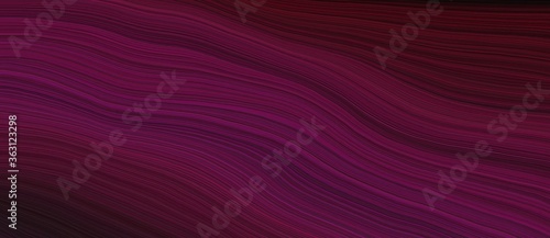 background graphic design with elegant curvy swirl waves background design with very dark magenta, dark pink and very dark pink color