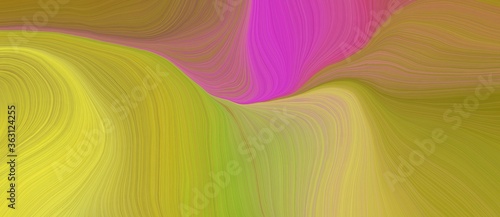 background graphic illustration with abstract waves design with peru, medium orchid and pastel orange color