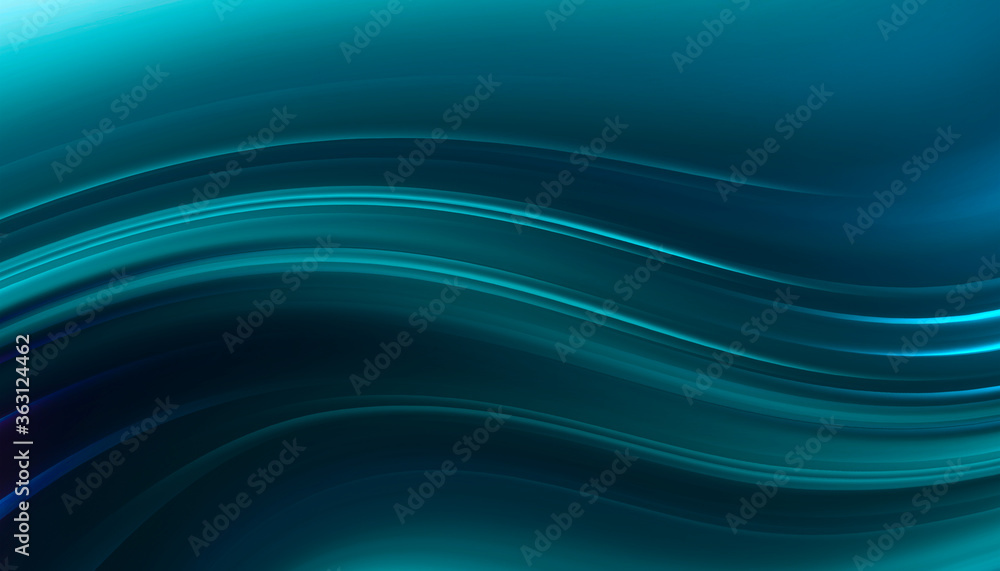 Fototapeta premium Abstract modern background with smooth neon liquid lines. Light lines, bright accent background. Acrylic fluid abstract.