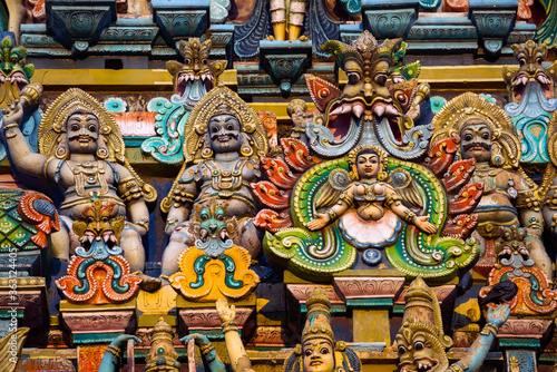 Meenakshi hindu temple in Madurai, Tamil Nadu, South India