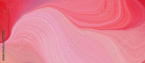 background graphic element with contemporary waves illustration with pastel magenta, crimson and indian red color