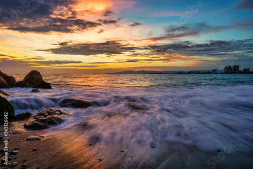 Sunset Ocean Wave