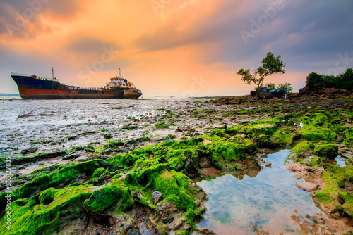 Tanker in sunset batam Island , Indonesia  © Dwi