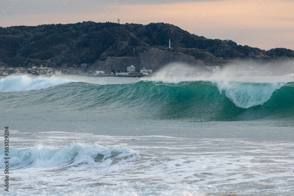 Japan Waves, the ocean in Japan is very beautiful, especially near Tokyo. There are many famous coastal areas. Chiba is the most popular for surfing you can learn to surf at these locations as well.