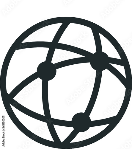 Global technology or social network Vector icon - 01