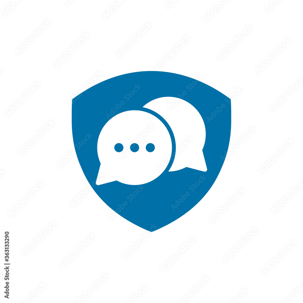 SHIELD TALK LOGO , CHAT PROTECTION LOGO SHIELD TALK LOGO , CHAT PROTECTION LOGO