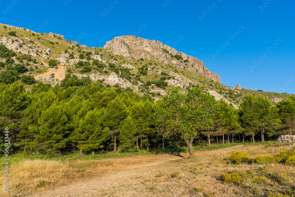 Montcabrer peak in Mariola mountain, Cocentaina, Alicante.