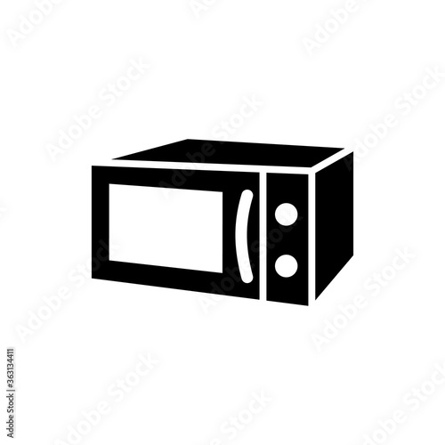 microwave icon vector symbol template