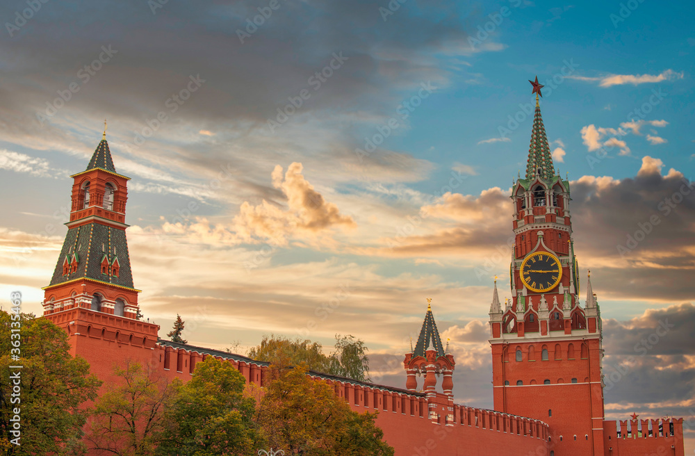 Kremlin and Red Square in Moscow.