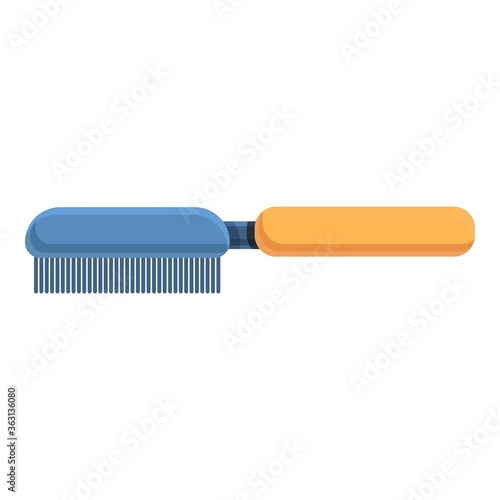 Groomer pet brush icon. Cartoon of groomer pet brush vector icon for web design isolated on white background