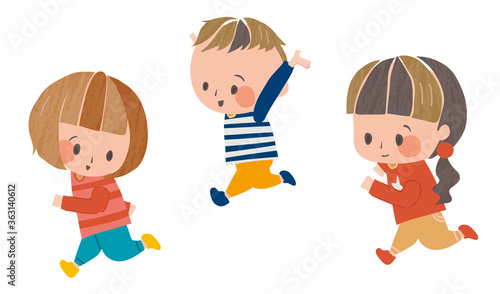 走り回る子どもたち