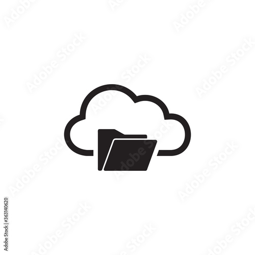 cloud file icon , cloud data and service icon
