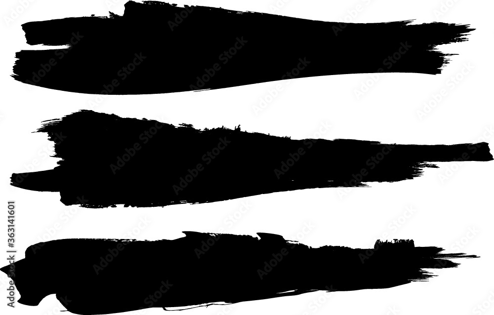 Grunge Paint Roller . Vector brush Stroke . Distressed banner . Black stripes isolated. paintbrush collection . Modern Textured shape . Dry border in Black . Bulge lines Grunge Paint Roller . Vector brush Stroke . Distressed banner . Black stripes isolated. paintbrush collection . Modern Textured shape . Dry border in Black . Bulge lines