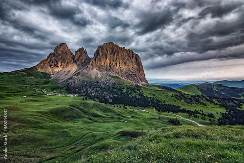 Dolomites landscape a UNESCO world heritage in South-Tyrol, Italy