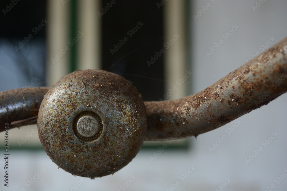 close up of an old rusty metal hook close up of an old rusty metal hook