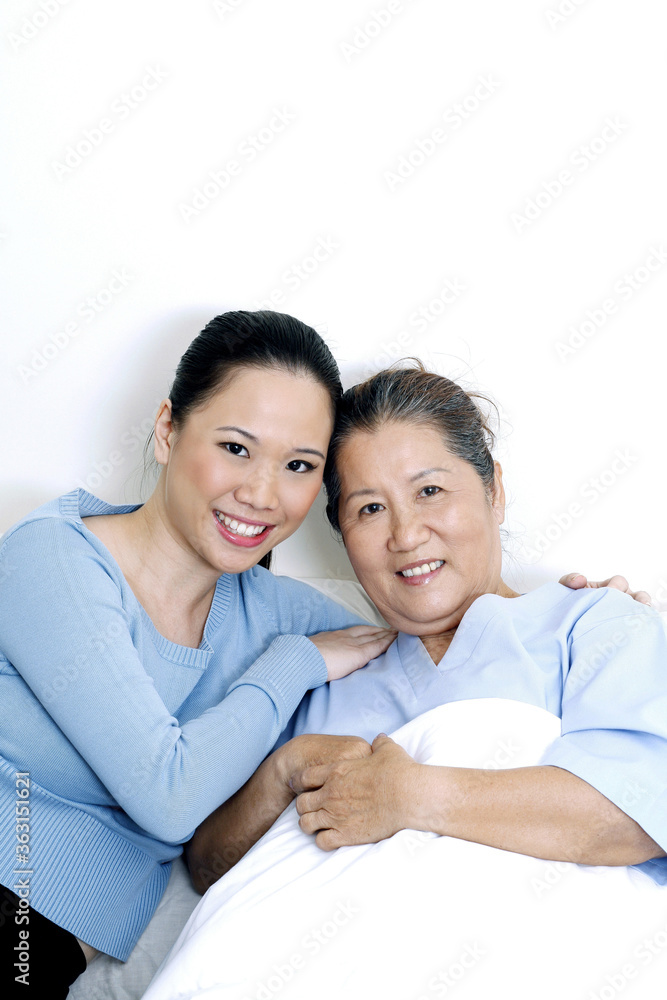 Patient with her daughter