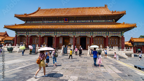 Fotografía Tiananmen Square is the large square near the center of Beijing, Gate of Heavenly Peace, Forbidden City
