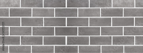 Gray grey anthracite white light seamless brick tiles wall texture background banner panorama panoramic 