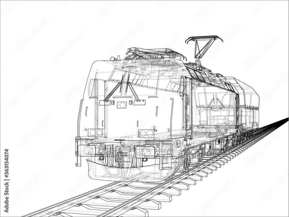 Modern train concept