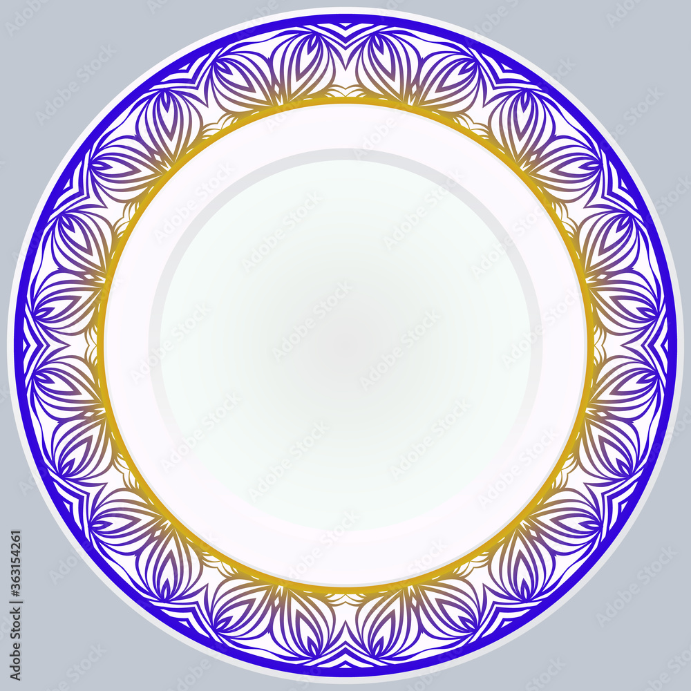 Round Ornament. Vector Illustration. For Modern Interiors Design, Wallpaper. Round Ornament. Vector Illustration. For Modern Interiors Design, Wallpaper.