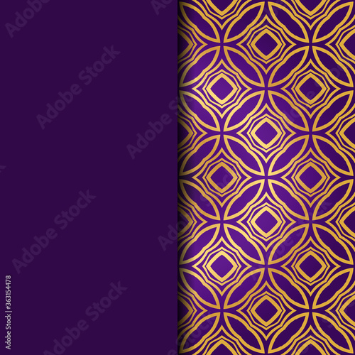 Luxury Traditional Ornamental Design. Card with Geometry Pattern. Vector Illustration. For Interior Design, Printing, Web And Textile Design.