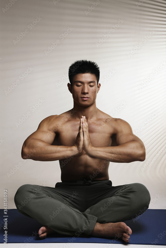 Man doing yoga Man doing yoga