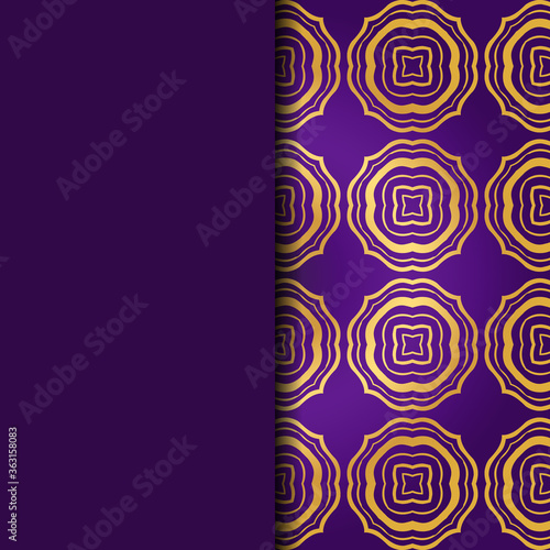 Luxury Traditional Ornamental Design. Card with Geometry Pattern. Vector Illustration. For Interior Design, Printing, Web And Textile Design.
