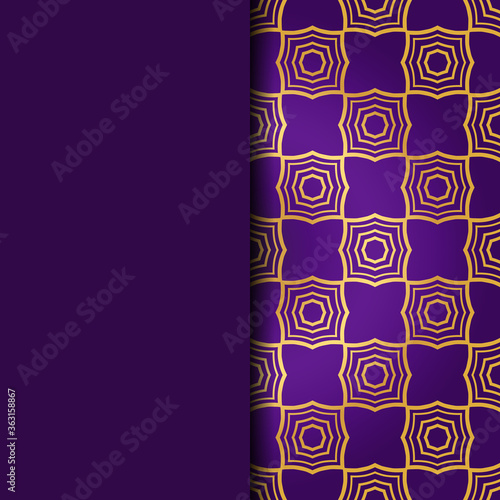 Luxury Traditional Ornamental Design. Card with Geometry Pattern. Vector Illustration. For Interior Design, Printing, Web And Textile Design.