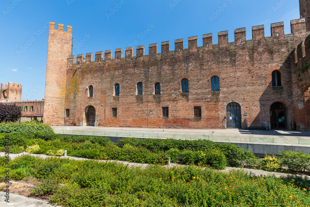 The walled town of Montagnana in Italy