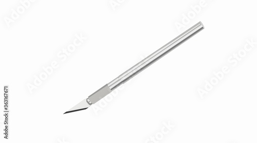 Vector Isolated Illustration of a Scalpel