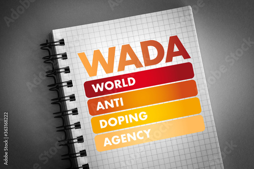 WADA - World Anti Doping Agency acronym, concept background