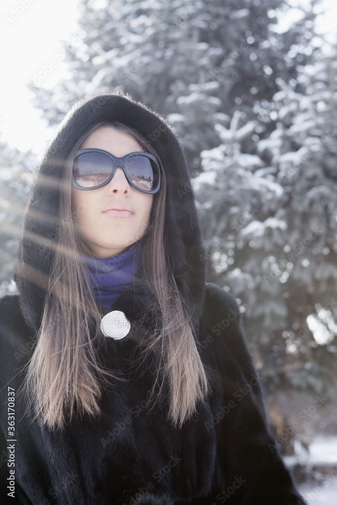 Businesswoman with sunglasses Businesswoman with sunglasses