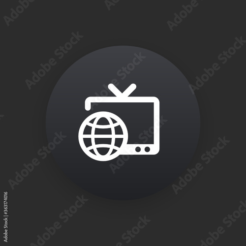Digital Media -  Matte Black Web Button