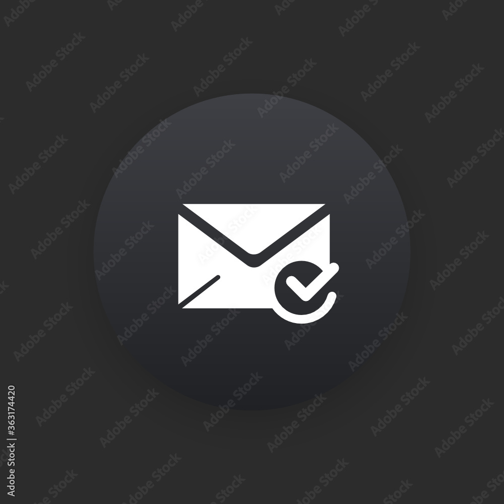 Trusted Sender - Matte Black Web Button Trusted Sender - Matte Black Web Button