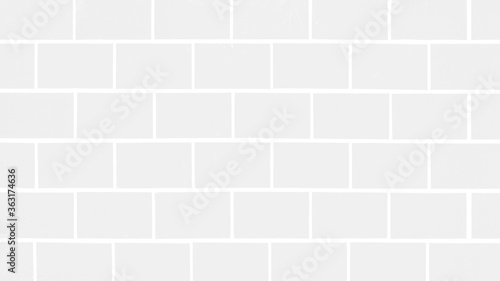 White light seamless brick tiles wall texture background