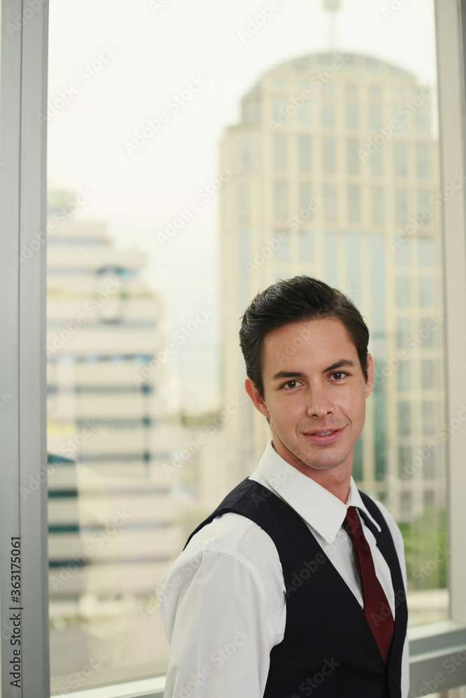 Fototapeta premium Businessman smiling