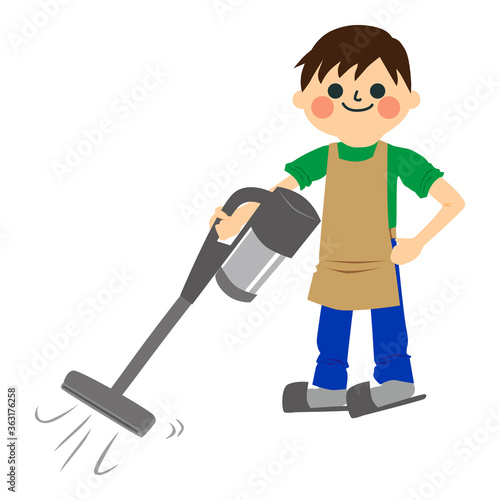 家事をする男性